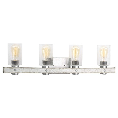 Progress Lighting Gulliver Galvanized 4-Light Bathroom Light by Progress Lighting P300126-141
