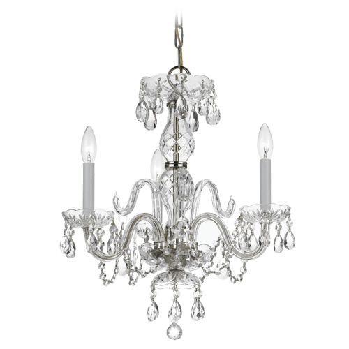 Crystorama Lighting Crystorama Lighting Traditional Crystal Polished Chrome Crystal Chandelier 5044-CH-CL-S