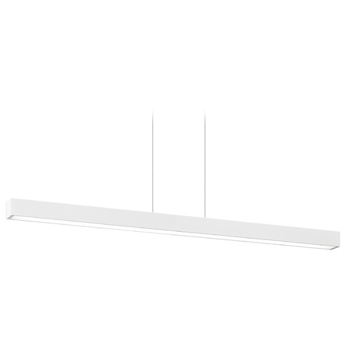 Matteo Lighting Matteo Lighting Presley Matte White LED Island Light with Rectangle Shade C80833MW
