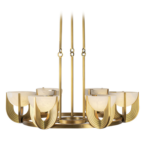Alora Lighting Alora Lighting Colette Vintage Brass LED Chandelier CH362627VBAR-UNV
