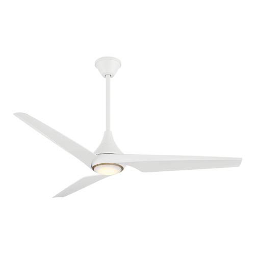 Minka Aire Switch 60-Inch Convertible LED Smart Fan in Flat White by Minka Aire F636L-WHF