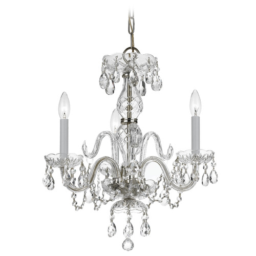 Crystorama Lighting Crystorama Lighting Traditional Crystal Polished Chrome Crystal Chandelier 5044-CH-CL-SAQ