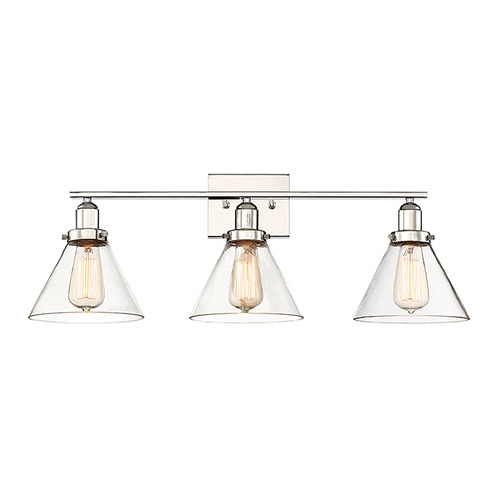 Savoy House Drake 28.50-Inch Bath Light in Polished Nickel by Savoy House 8-9130-3-109