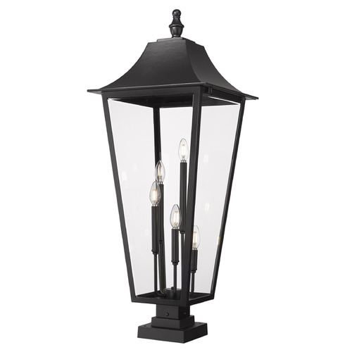 Z-Lite Z-Lite Gannon Black Post Light 5008PHXXLS-SQPM-BK