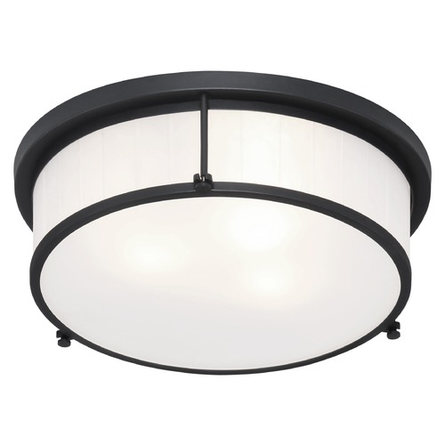 Matteo Lighting Caisse Claire Matte Black Flush Mount by Matteo Lighting M14903MB