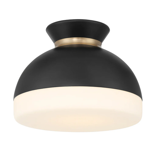 Crystorama Lighting Brian Patrick Flynn Gidget Flush Mount in Black & Gold by Crystorama  GID-4000-MK-VG
