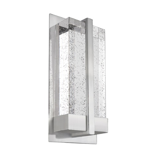 Kuzco Lighting Modern Brushed Nickel LED Sconce with Bubble Shade 3000K 250LM by Kuzco Lighting WS2812-BN