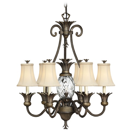 Hinkley Plantation 7-Light Chandelier in Pearl Bronze by Hinkley Lighting 4886PZ