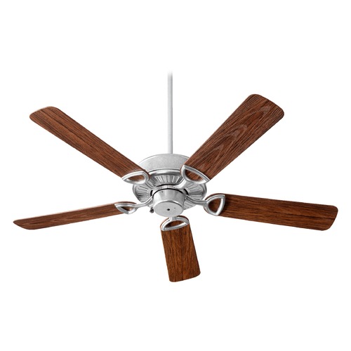 Quorum Lighting Estate Patio Galvanized Ceiling Fan Without Light by Quorum Lighting 143525-924