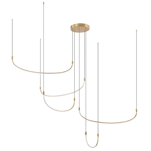 Kuzco Lighting Talis Brushed Gold LED Multi-Light Pendant by Kuzco Lighting MP89570-BG