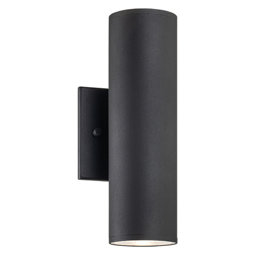 Matteo Lighting Tubular Matte Black LED Outdoor Wall Light by Matteo Lighting S10222MB