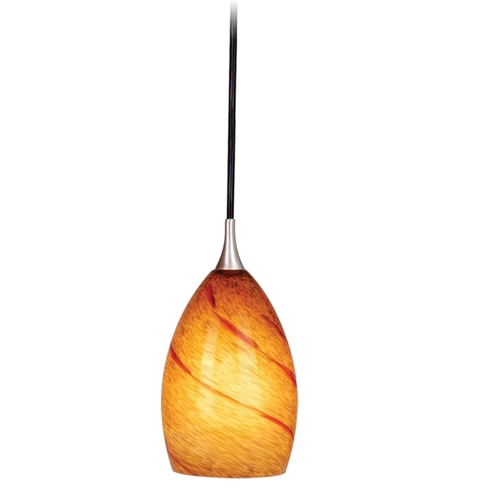 Vaxcel Lighting Milano 4.25-Inch Mini Pendant in Satin Nickel by Vaxcel Lighting PD30119SN