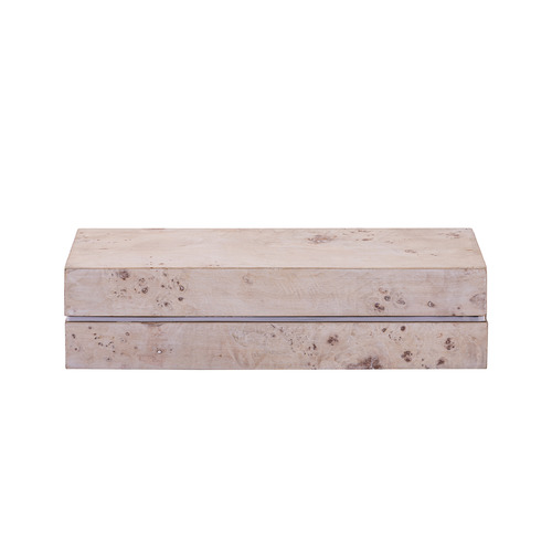 Elk Lighting Elk Lighting Salem White Burl Wood & Satin Nickel Box H0897-11945