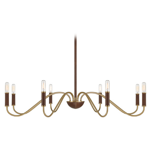 Savoy House Savoy House Lighting Abeline Warm Brass Chandelier 1-2748-8-322