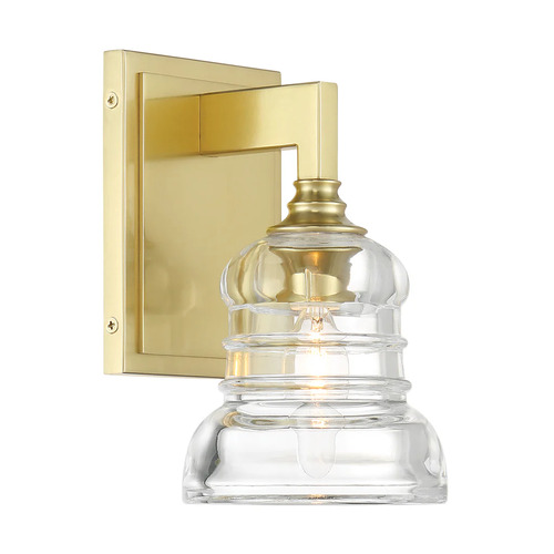 Crystorama Lighting Gregory Wall Sconce in Aged Brass by Crystorama Lighting GRG-1041-AG