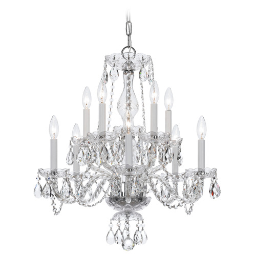 Crystorama Lighting Crystorama Lighting Traditional Crystal Polished Chrome Crystal Chandelier 5080-CH-CL-S