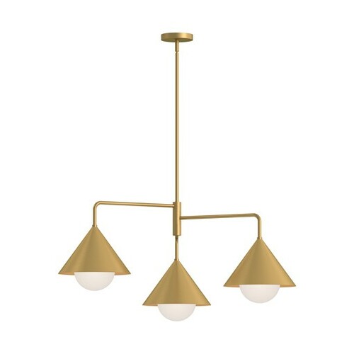 Alora Lighting Remy 3-Light Chandelier in Brushed Gold by Alora Lighting CH485245BGOP