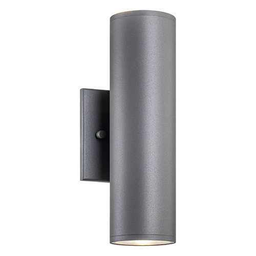 Matteo Lighting Tubular Grey LED Outdoor Wall Light by Matteo Lighting S10222GY