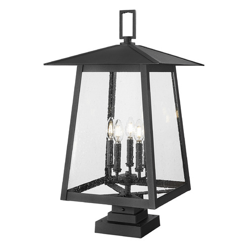 Z-Lite Z-Lite Rainer Black Post Light 5015PHXLS-SQPM-BK