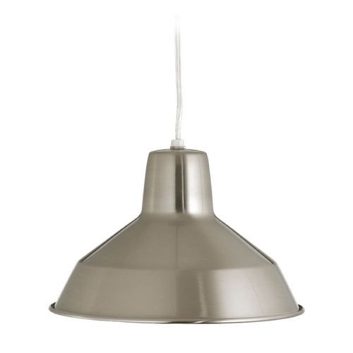 Progress Lighting Farmhouse Barn Light in Brushed Nickel by Progress Lighting P5087-09