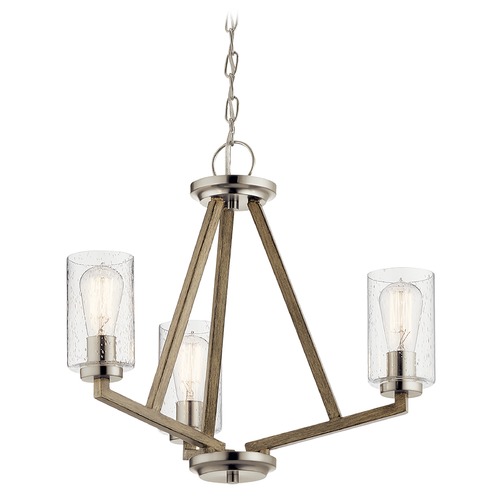 Kichler Lighting Deryn 3-Light Distressed Antique Gray Chandelier by Kichler Lighting 43037DAG