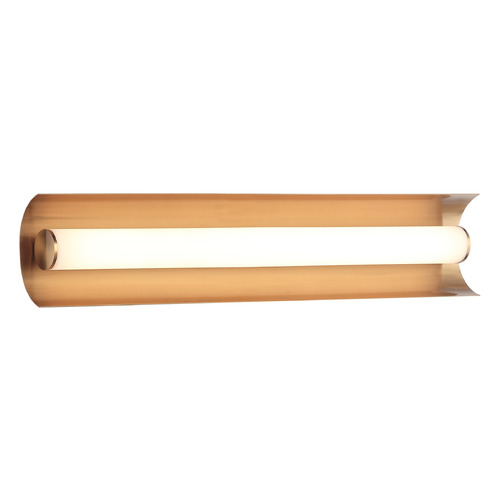 Matteo Lighting Norvan Aged Gold Brass LED Vertical Bathroom Light by Matteo Lighting S02918AG