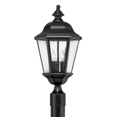 Hinkley Seeded Glass Post Light Black by Hinkley Lighting 1671BK