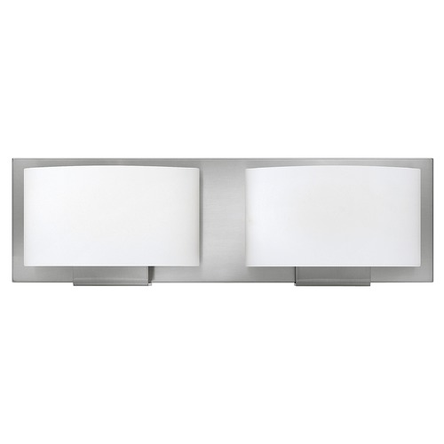 Hinkley Mila 2-Light Brushed Nickel LED Bathroom Light 3000K by Hinkley Lighting 53552BN-LED