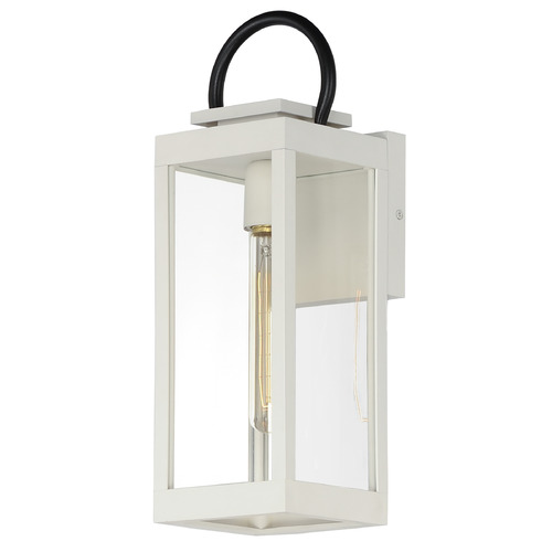 Maxim Lighting Maxim Lighting Nassau Vivex White & Black Outdoor Wall Light 40314CLWTBK