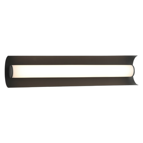 Matteo Lighting Norvan Matte Black LED Vertical Bathroom Light by Matteo Lighting S02918MB