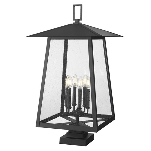Z-Lite Z-Lite Rainer Black Post Light 5015PHXXLS-SQPM-BK