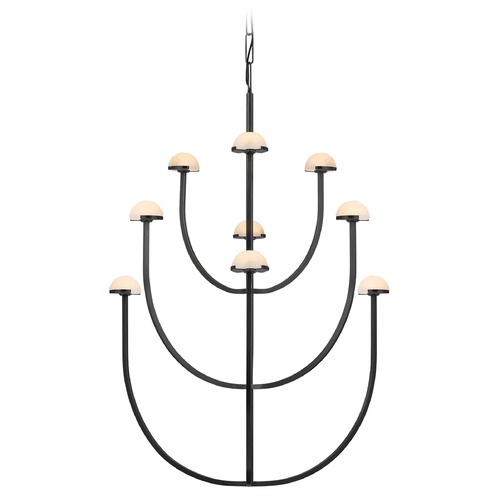 Visual Comfort Signature Collection Kelly Wearstler Pedra Chandelier in Bronze by Visual Comfort Signature KW5622BZALB