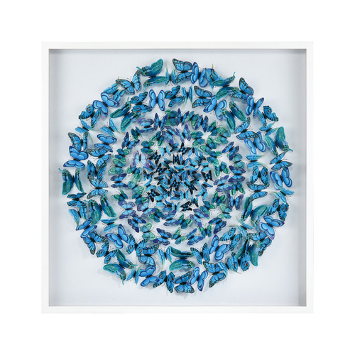 Elk Lighting Elk Lighting Blue Butterfly Blue & White Wall Art S0036-11999