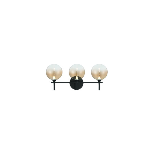 Eurofase Lighting Lissa 3-Light LED Vanity Light in Matte Black by Eurofase Lighting 48915-038