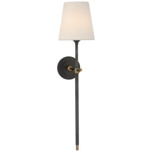 Visual Comfort Signature Collection Bryant 27-Inch Cordless Sconce in Bronze & Brass by VC Signature TOB2044BZ/HAB-L-CL