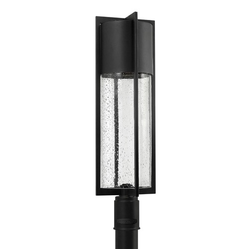 Hinkley Seeded Glass Post Light Black by Hinkley Lighting 1321BK