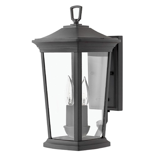 Hinkley Bromley 15.50-Inch Outdoor Wall Light in Museum Black by Hinkley Lighting 2360MB
