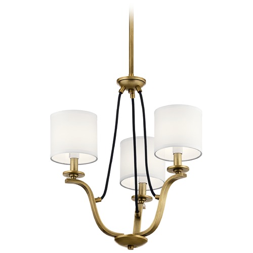 Kichler Lighting Thisbe 3-Light Natural Brass Chandelier by Kichler Lighting 43531NBR