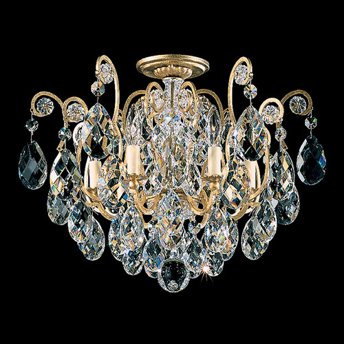 Schonbek Lighting Renaissance Heirloom Gold Semi-Flush Mount Light by Schonbek Lighting 3784-22