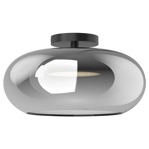 Kuzco Lighting Trinity Black LED Semi-Flush Mount by Kuzco Lighting SF62014-BK/CH