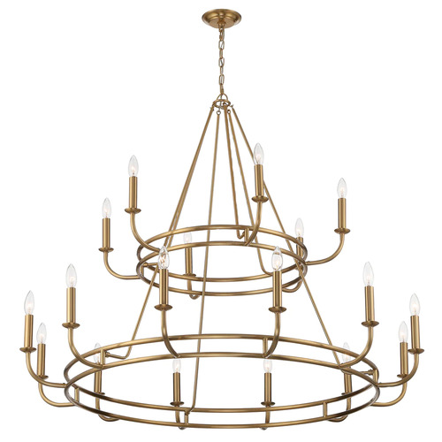 Crystorama Lighting Bailey 48-Inch Wide Chandelier in Aged Brass by Crystorama Lighting BAI-A2109-AG