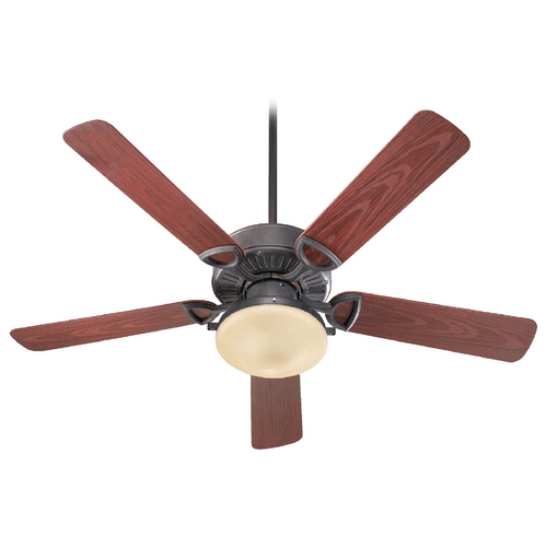 Quorum Lighting Estate Patio Toasted Sienna Ceiling Fan with Light by Quorum Lighting 143525-944