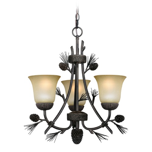 Vaxcel Lighting Sierra Black Walnut Chandelier by Vaxcel Lighting H0172