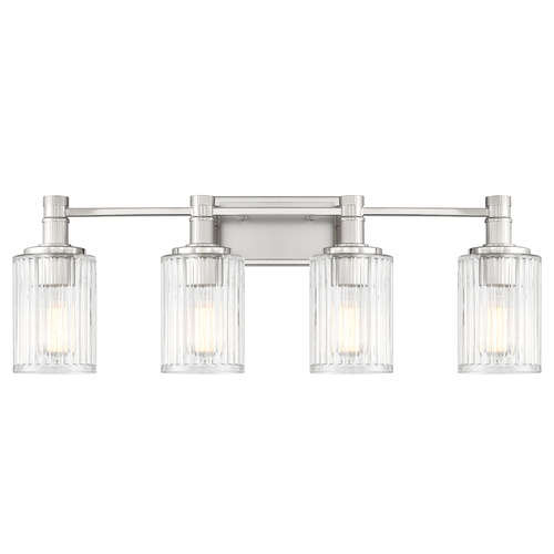 Savoy House Savoy House Lighting Concord Silver and Polished Nickel Bathroom Light 8-1102-4-146