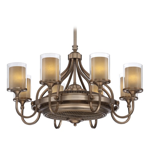 Savoy House Etesian 40-Inch Satin Nickel Chandelier Fan by Savoy House 36-329-FD-SN
