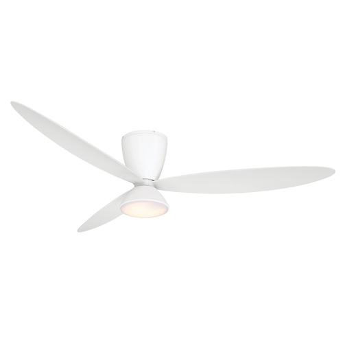Minka Aire Hourglass 58-Inch LED Smart Hugger Fan in Flat White by Minka Aire F468L-WHF