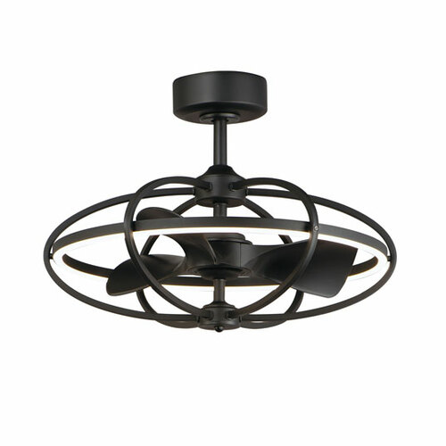 Maxim Lighting Corona Wifi-Enabled LED Chandelier Fan in Black by Maxim Lighting 61001BK