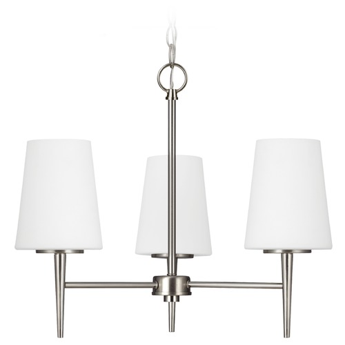 Generation Lighting Driscoll Chandelier in Brushed Nickel by Generation Lighting 3140403-962