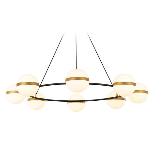 Alora Lighting Alora Lighting Tagliato Matte Black / Brushed Gold LED Chandelier CH302008MBBG-UNV