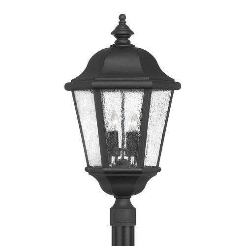 Hinkley Seeded Glass Post Light Black by Hinkley Lighting 1677BK